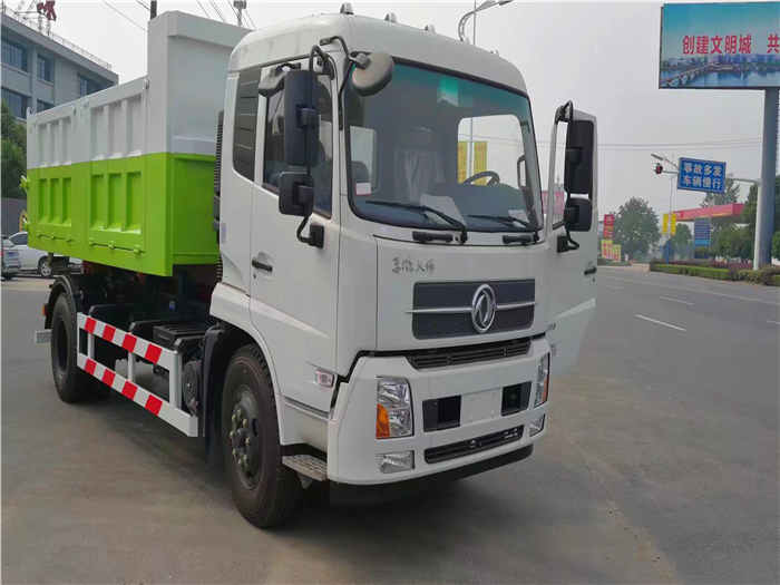 東風(fēng)天錦16噸車(chē)廂可卸式垃圾車(chē)（可裝建筑垃圾）